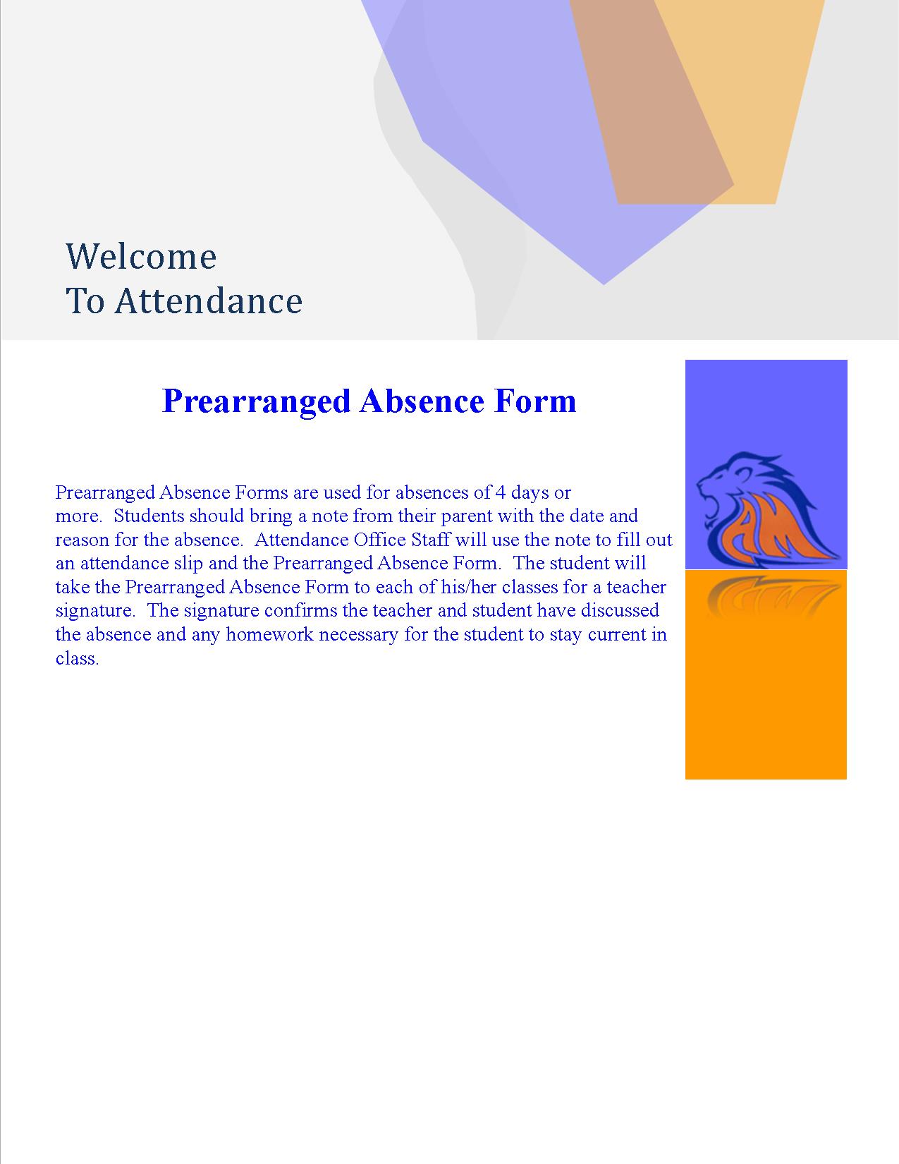 PreArrangedAbsence 